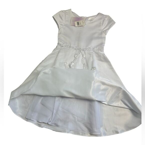 LAVENDER‎ by US ANGELS, Lace Embroidered Communion Dress, Size 10 - Picture 10 of 13